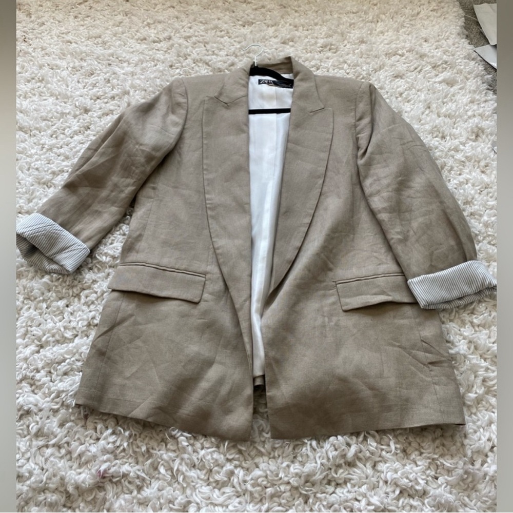 Zara Tan blazer Re - Posh